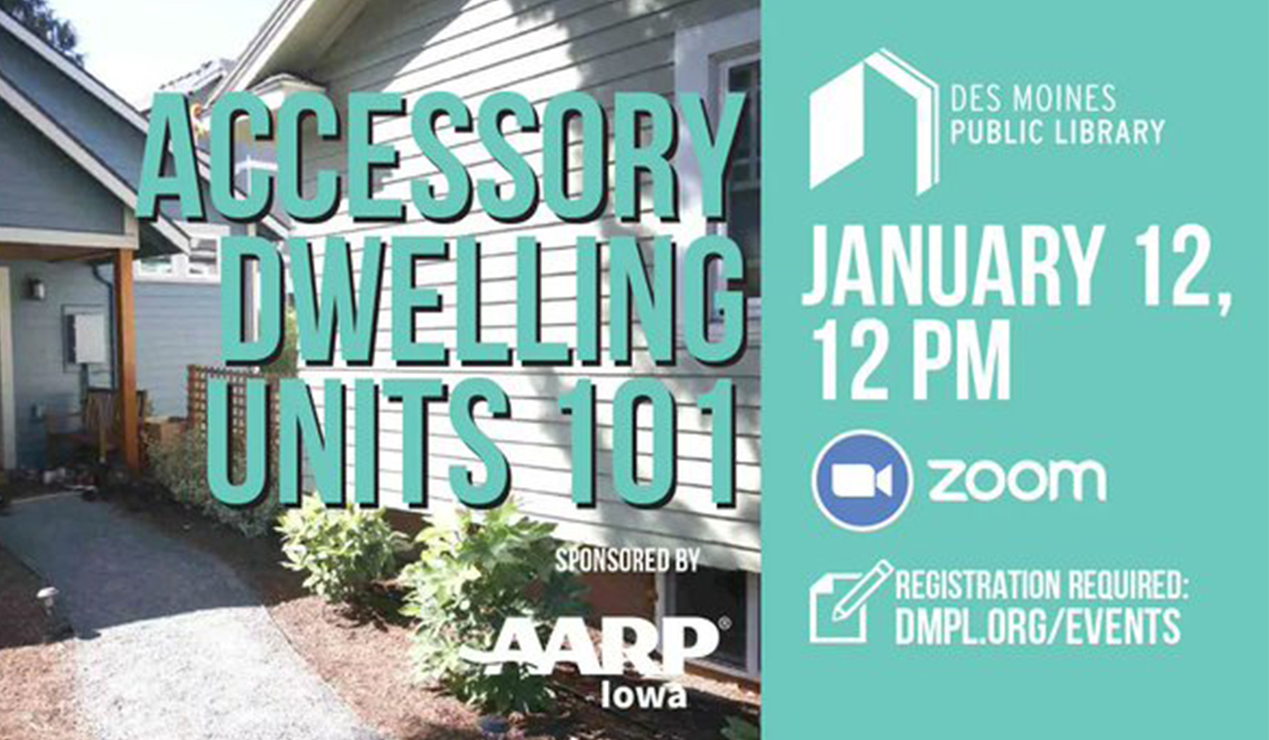 Social media promotion for the Accessory Dwelling Units 101 webinar