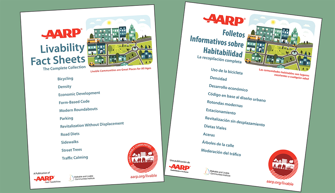 The AARP Livability Fact Sheets are available in English and Spanish