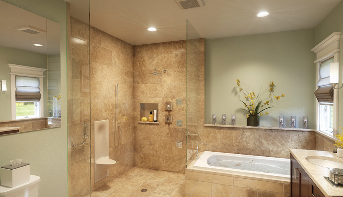 Bathroom, Tub, Shower, Toilet, Sink, Residence, Livable Communities, 2014 Home For Life