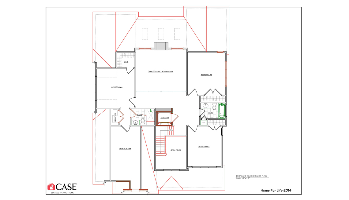 2nd Floor, Floorplan, Drawing, Residence, Livable Communities, 2014 Home For Life