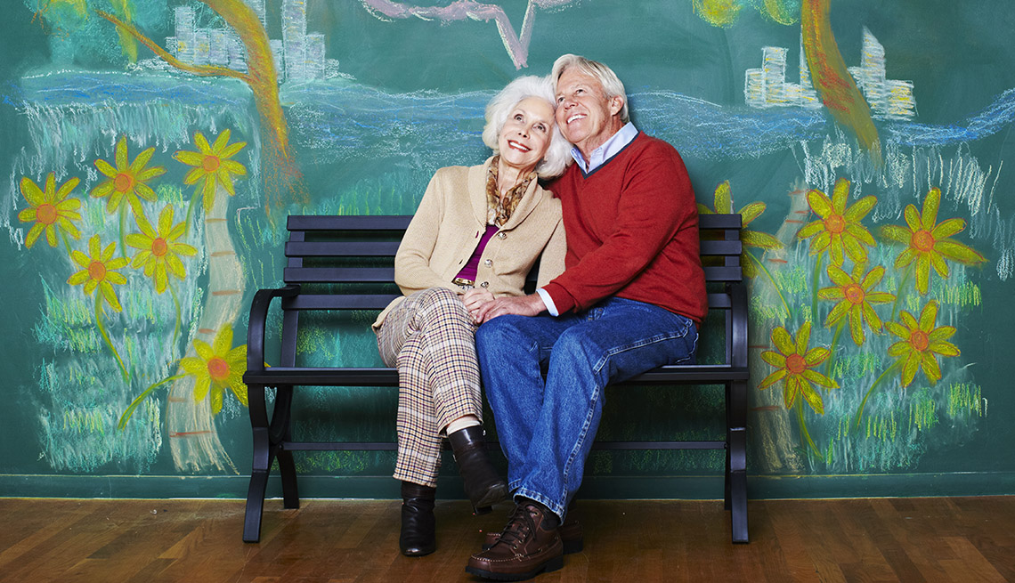 The Good Life, Elderly Couple Sits On Bench, Smiling, Happy, Livable Communities, 8 Features Of An Age Friendly Community