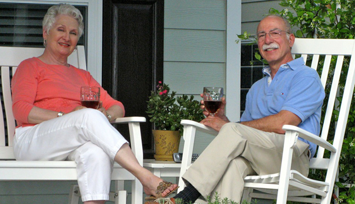 An Older Couple Sits On their Front Porch, Livable Communities, Why Older Adults Should Go Car-Free