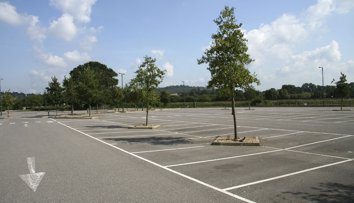 Empty Parking Lot, Going Car-Free, Livable Communities