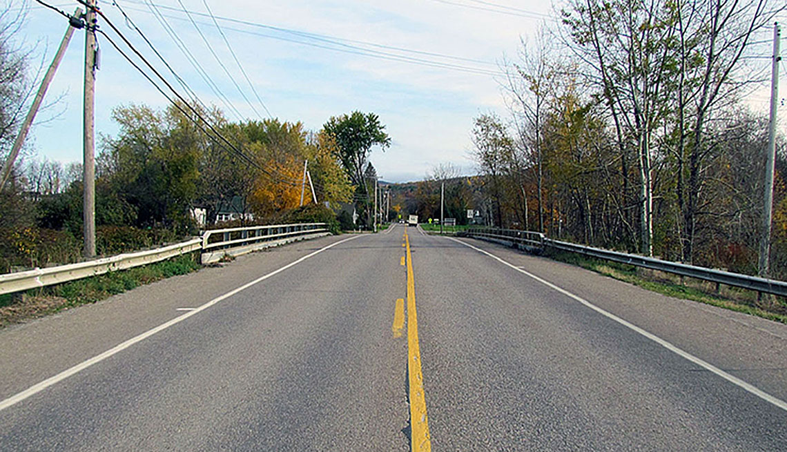 Before Photo Of Rural Road In Vermont, Rural Road Solutions, Livable Communities