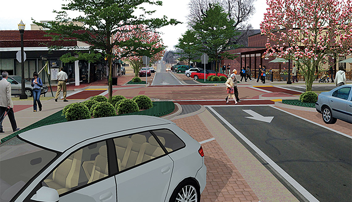 Bateville, After Photo, Rendered Drawing, Small Town Main Street Solutions, Livable Communities