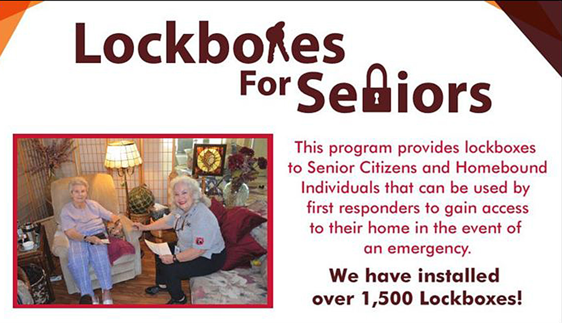Lockboxes For Seniors Logo, Infographic, Inspiring Livability Efforts, Livable Communities
