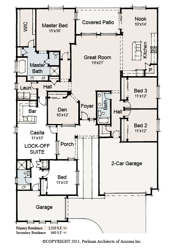 Floor Plan, Perlman Architects, Home Within A Home, Livable Communities