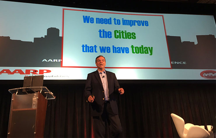 Gil Penalosa speaking at the 2016 AARP Livable Communities National Conference