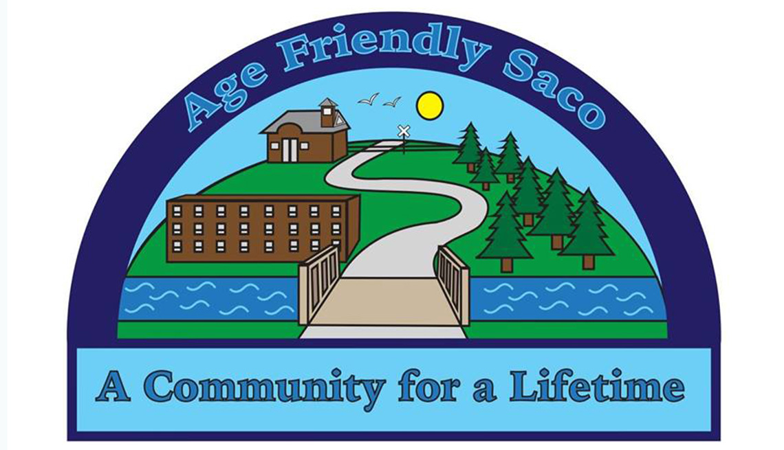 Logo for Age Friendly Saco in Maine