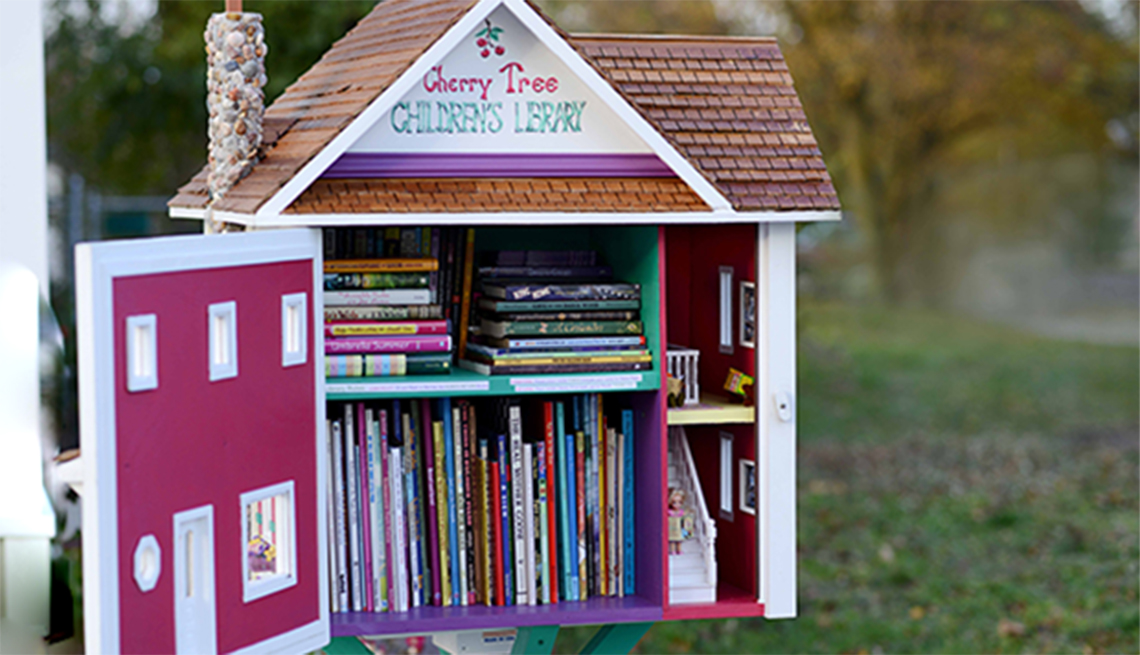 A little library called the Cherry Tree Children's Library