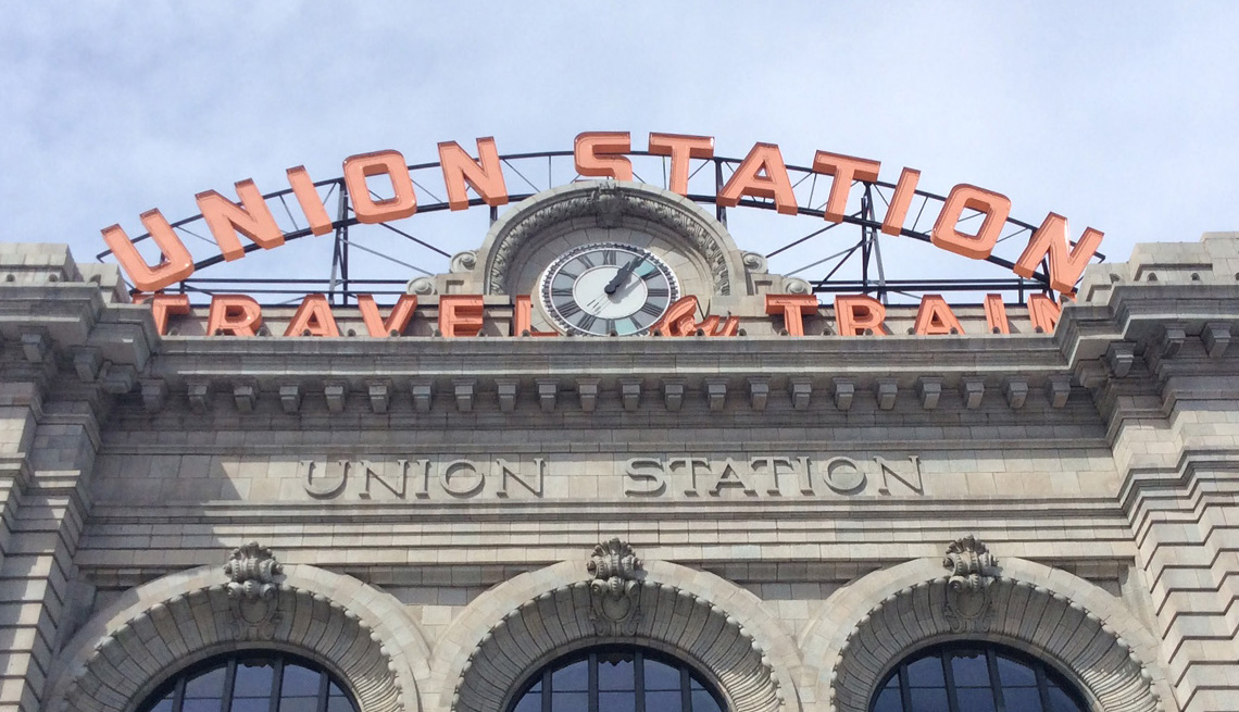The sign outside Denver's historic Union Station