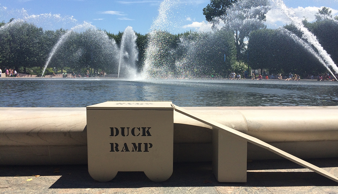 Duck Ramp, fountain, Washington, D.C., Signs that Say So Much