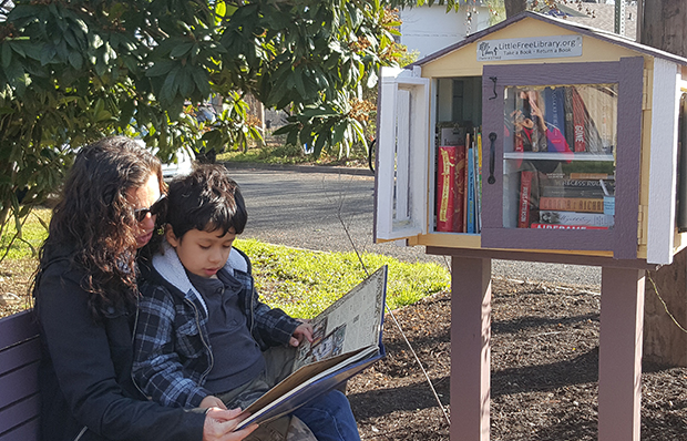 A Little Free Library in Austin, Texas