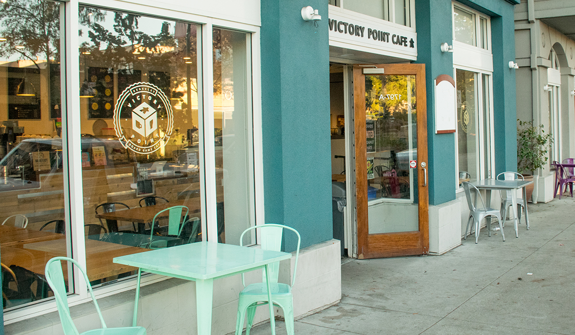 The outside of the Victory Point Cafe in Berkeley, California