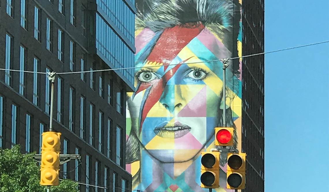 David Bowie tribute mural