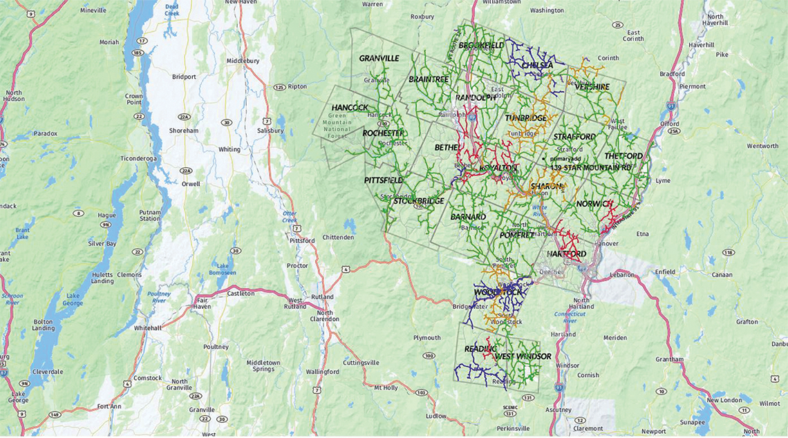 Vermont Internet Fiber Map