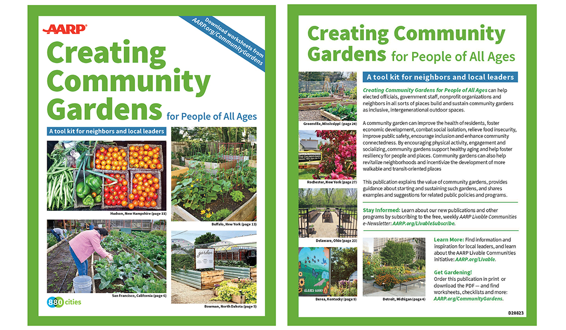 Free AARP Publication Creating Community Gardens for People of All Ages