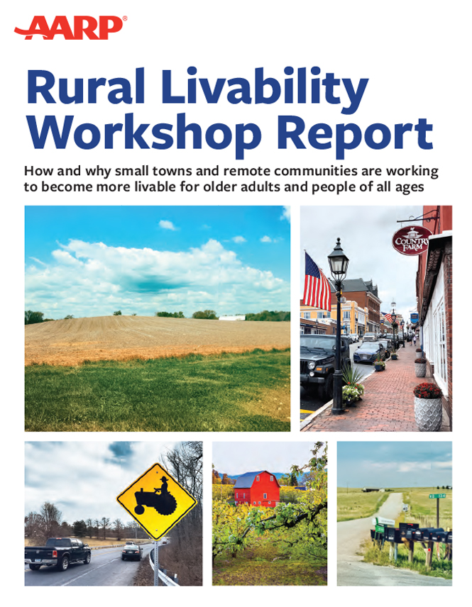 Cover of the AARP Rural Livability Workshop Report
