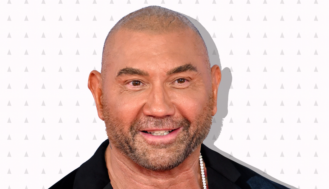 item 14 of Gallery image - dave bautista against white background with mini triangles