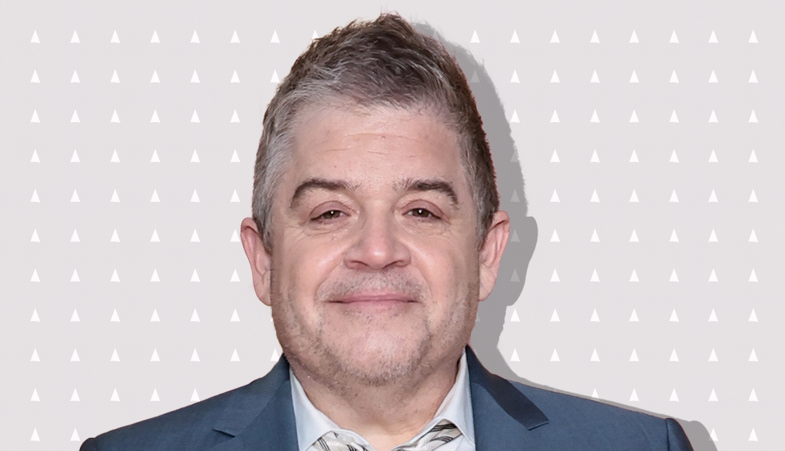 item 5 of Gallery image - patton oswalt against light gray background with mini triangles