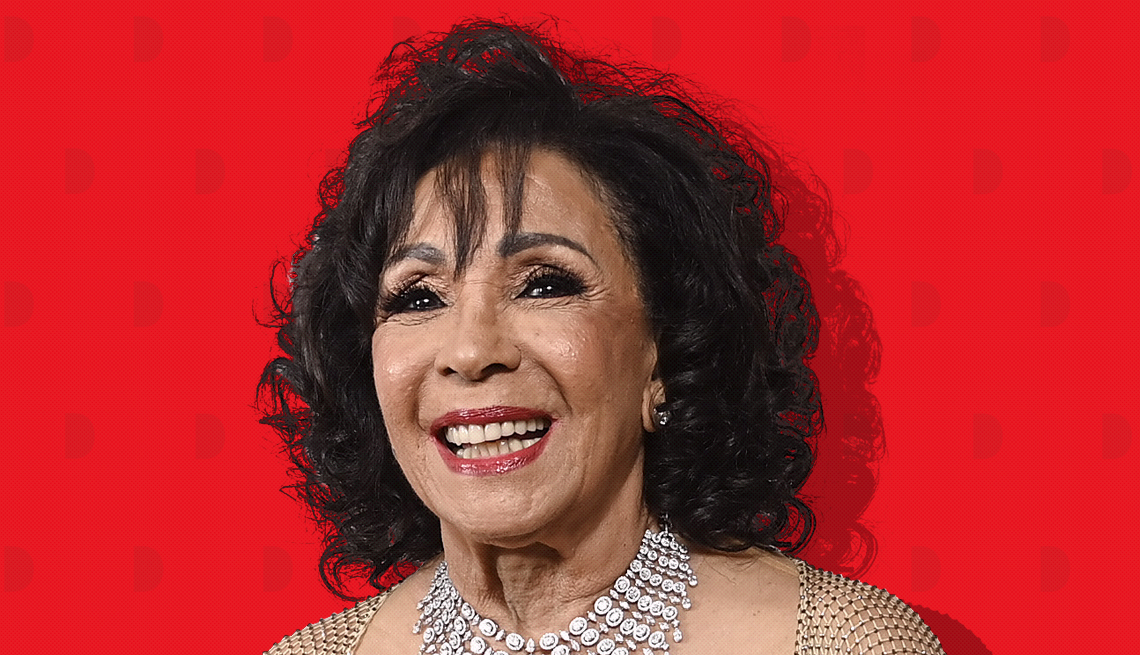 item 24 of Gallery image - shirley bassey against red background with mini shapes