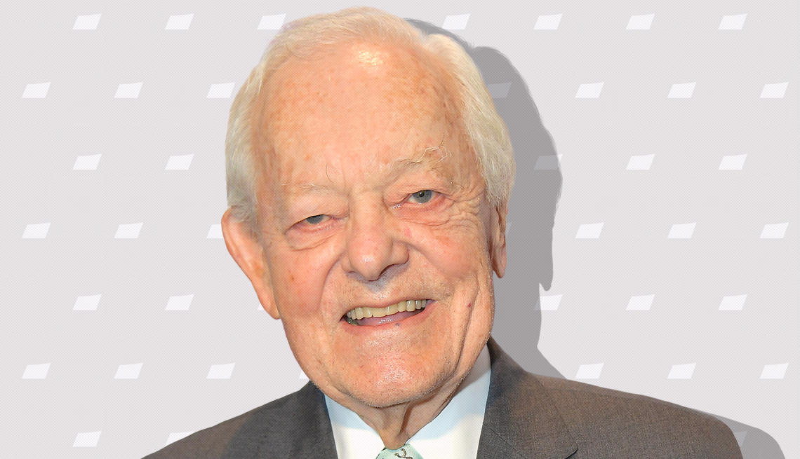 item 4 of Gallery image - bob schieffer against light gray background with mini shapes