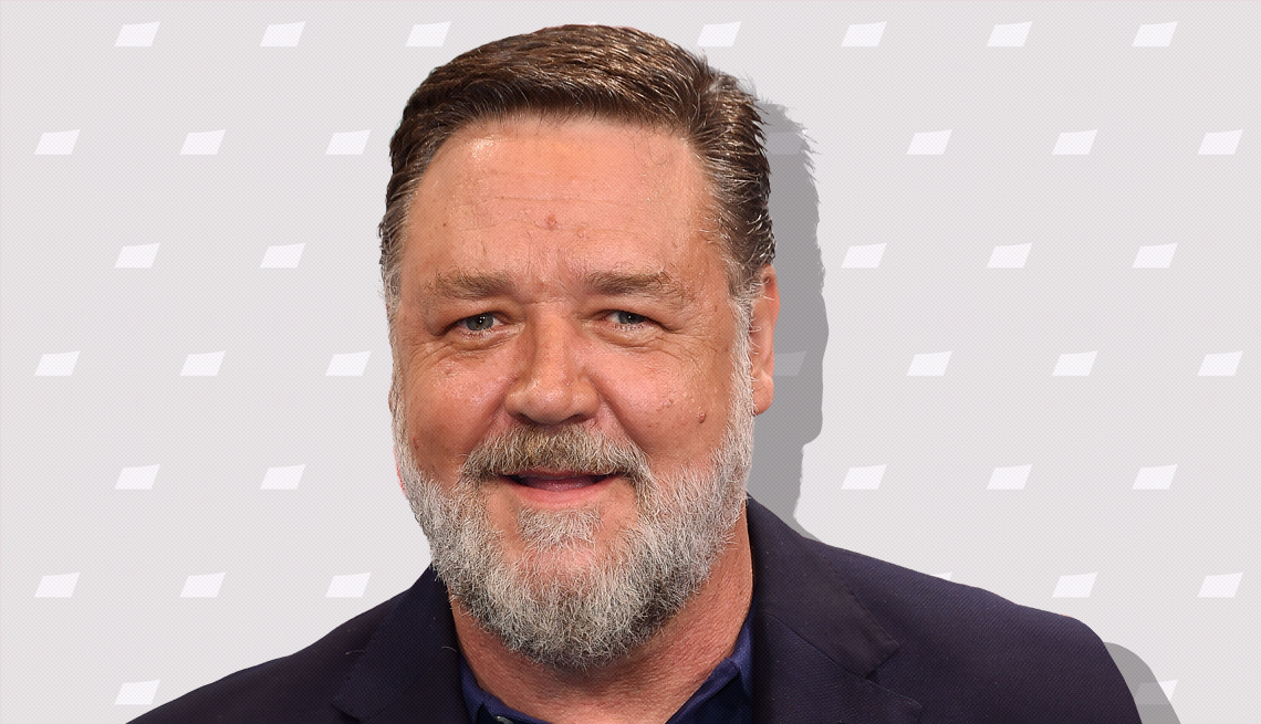 item 24 of Gallery image - russell crowe against light gray background with mini shapes