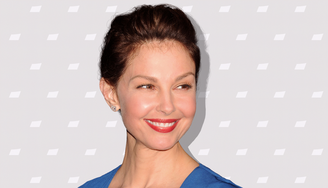item 12 of Gallery image - ashley judd against light gray background with mini shapes