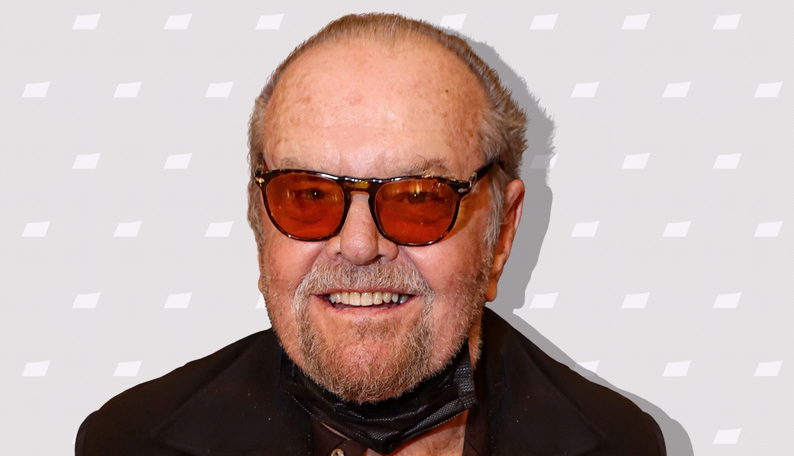 item 9 of Gallery image - jack nicholson against light gray background with mini shapes