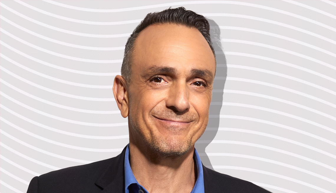 item 6 of Gallery image - hank azaria against light gray background with curved lines going horizontally from one end to the other