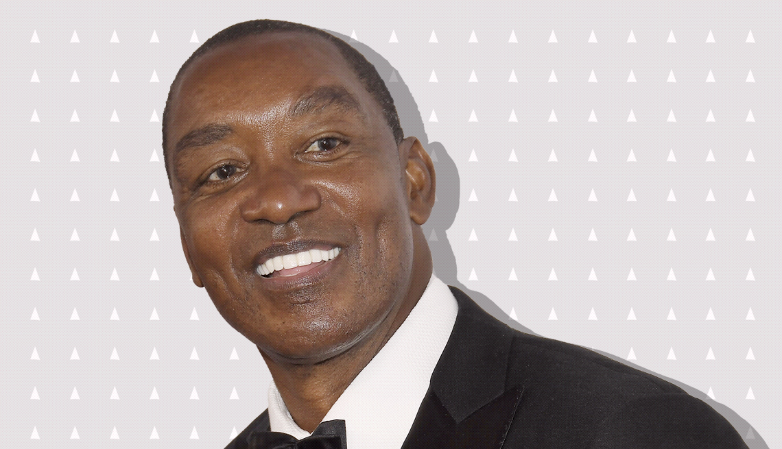 item 1 of Gallery image - isiah thomas against light gray background with mini triangles