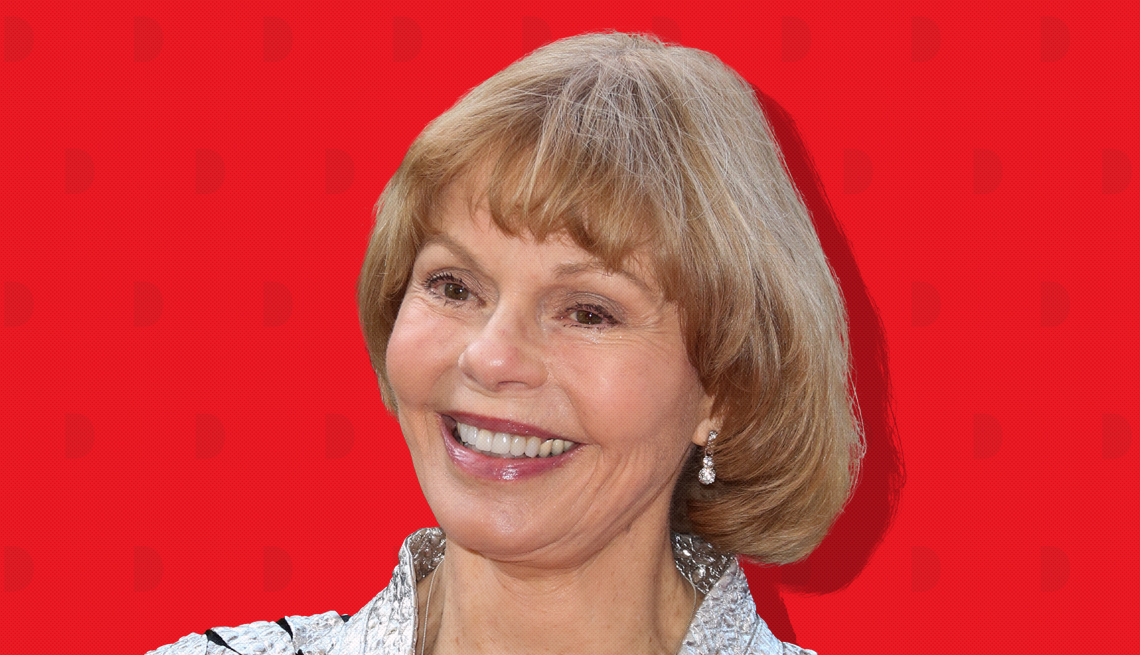 item 24 of Gallery image - toni tennille against red background with mini shapes