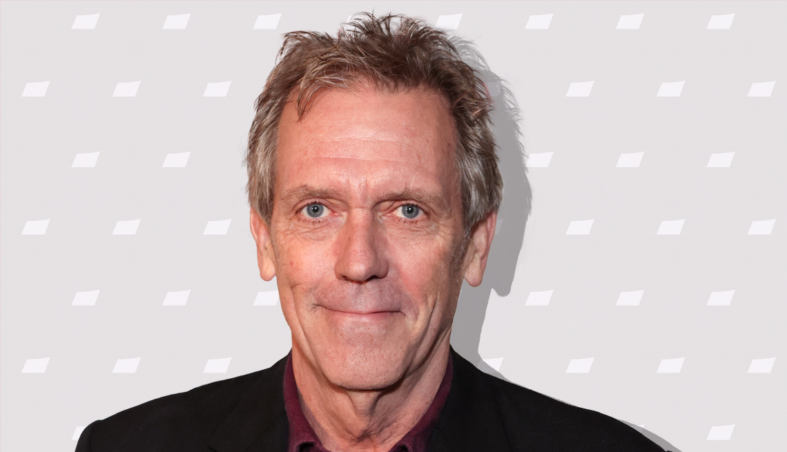 item 20 of Gallery image - hugh laurie against light gray background with mini shapes
