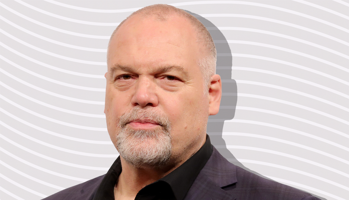 item 1 of Gallery image - vincent d'onofrio against light gray background with curved lines going horizontally from one end to the other