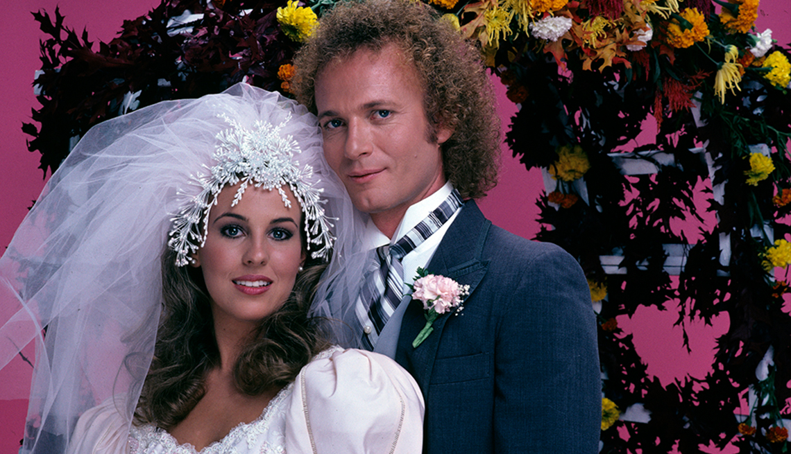 item 15 of Gallery image - 'General Hospital's' Luke and Laura in wedding attire