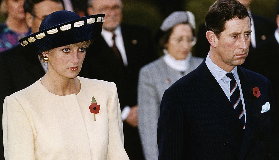 item 23 of Gallery image -  Prince Charles and Princess Diana pictured together in 1992 looking very unhappy