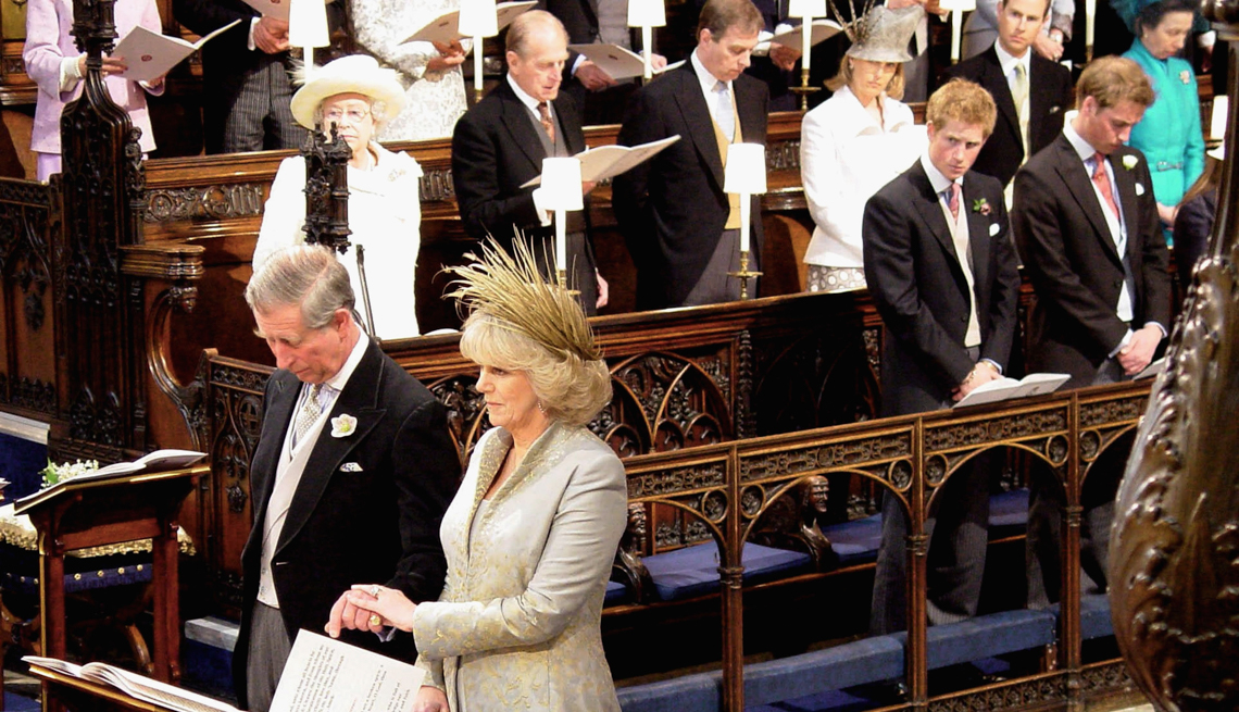item 22 of Gallery image - The Prince of Wales, Prince Charles, and The Duchess Of Cornwall, Camilla Parker Bowles, attend the Service of Prayer and Dedication blessing their marriage at Windsor Castle on April 9, 2005 in Berkshire, England