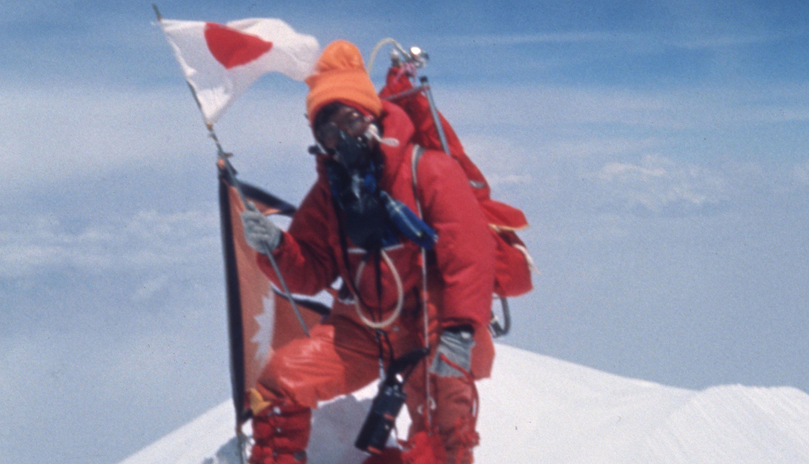 Mountaineer Junko Tabei made it to the top of the world’s tallest mountain