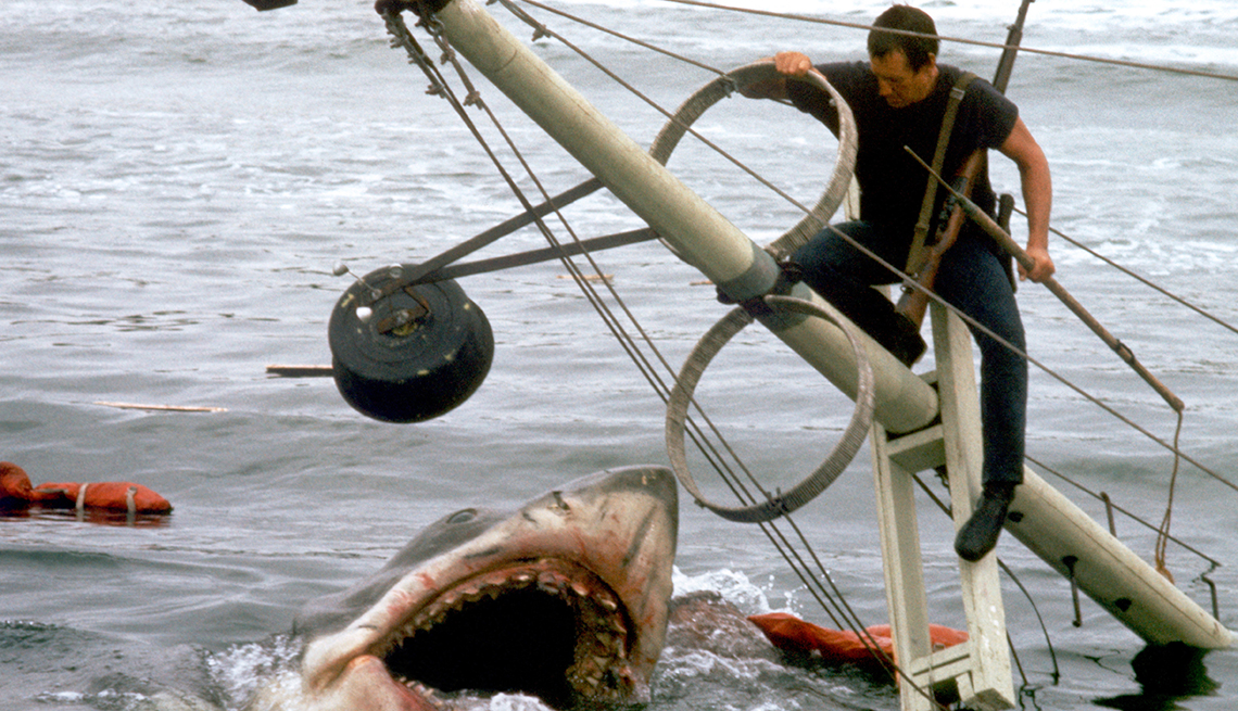 item 7 of Gallery image - American actor Roy Scheider on the set of Jaws