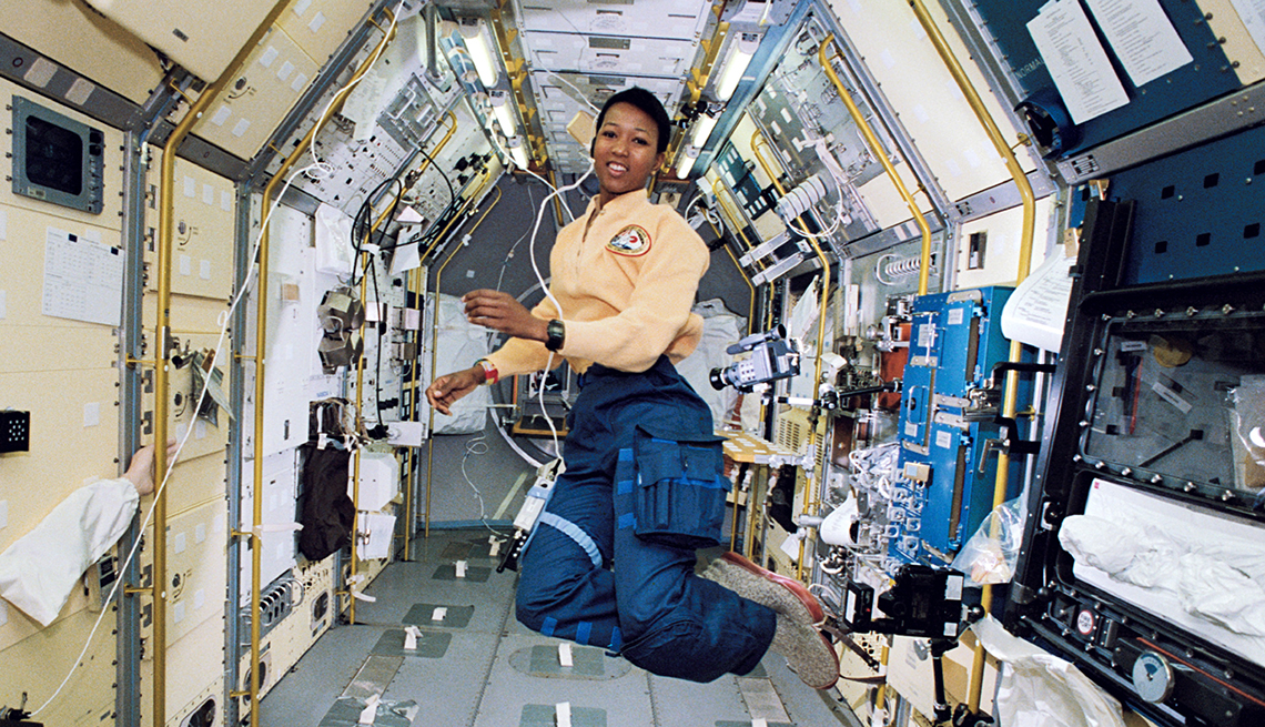 item 19 of Gallery image - Mae Jemison aboard Space Shuttle Endeavour