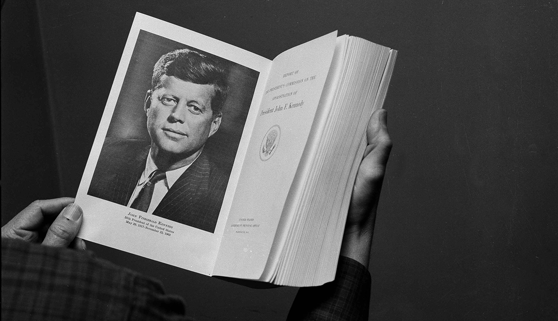 item 4 of Gallery image - Warren Commission Report with a photo of JFK