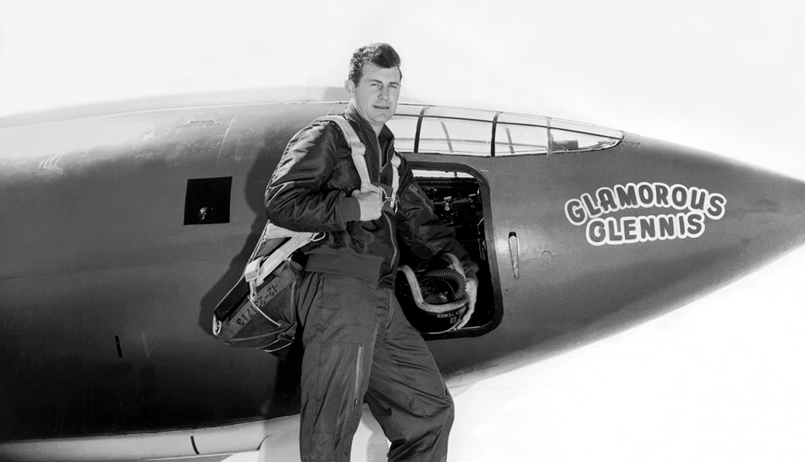 item 18 of Gallery image - American test pilot Chuck Yeager breaks the sound barrier