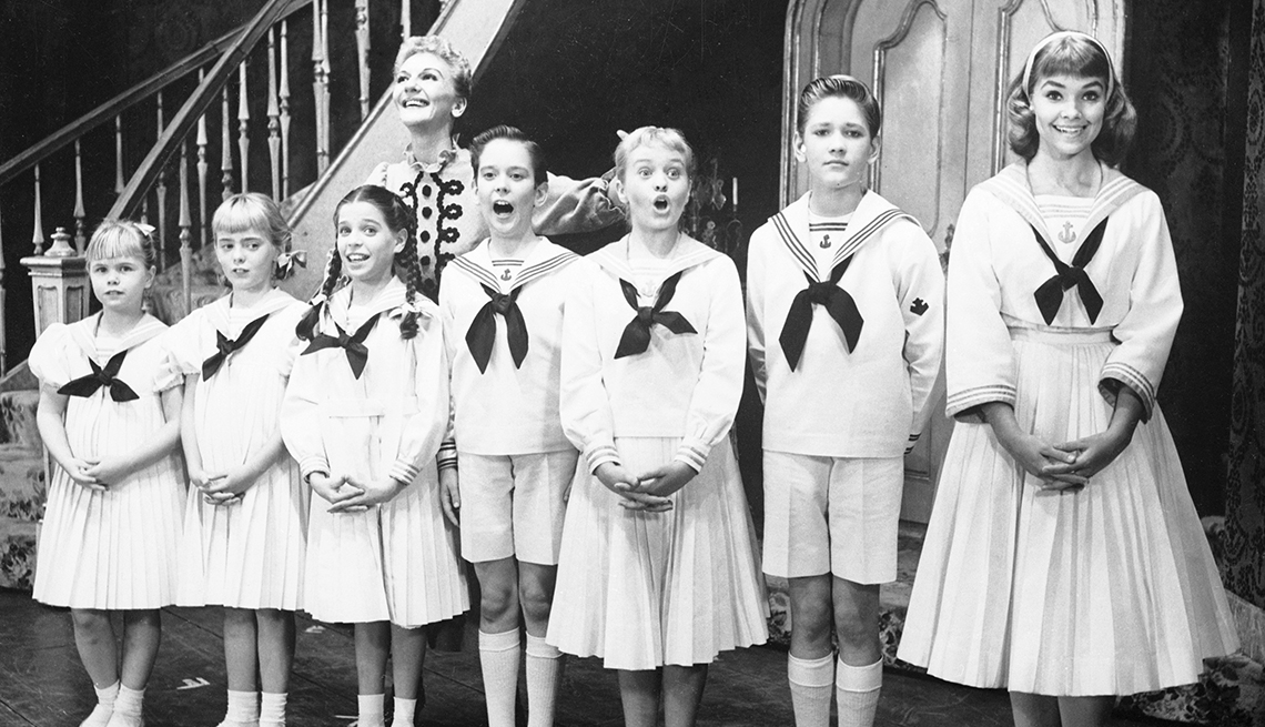 item 15 of Gallery image - still from scene from sound of music of people singing