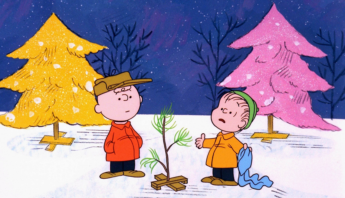 item 23 of Gallery image - charlie brown and linus near trees of different sizes and colors