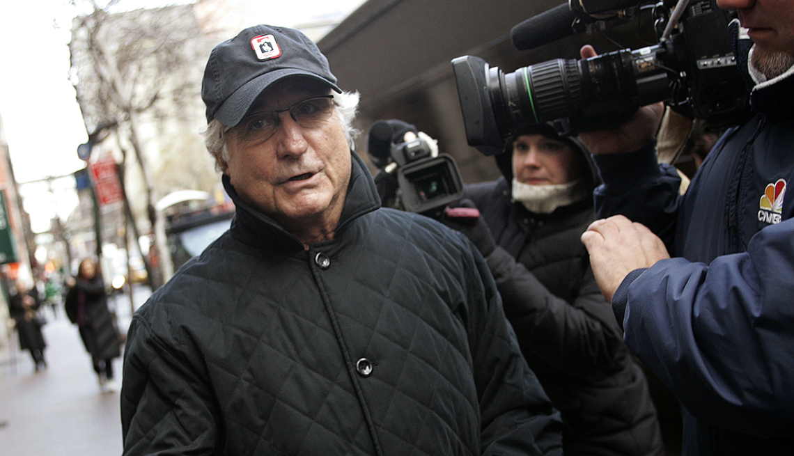 item 21 of Gallery image - bernard madoff outside surrounded by video cameras