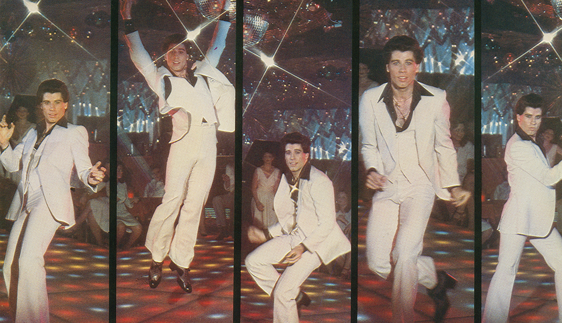 item 20 of Gallery image - five side by side images of john travolta dancing