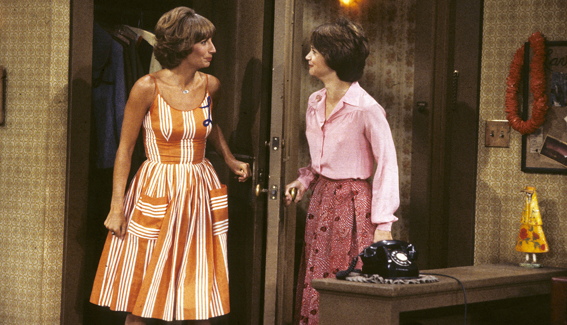 item 5 of Gallery image - penny marshall and cindy williams standing in a room in a still from Laverne and Shirley