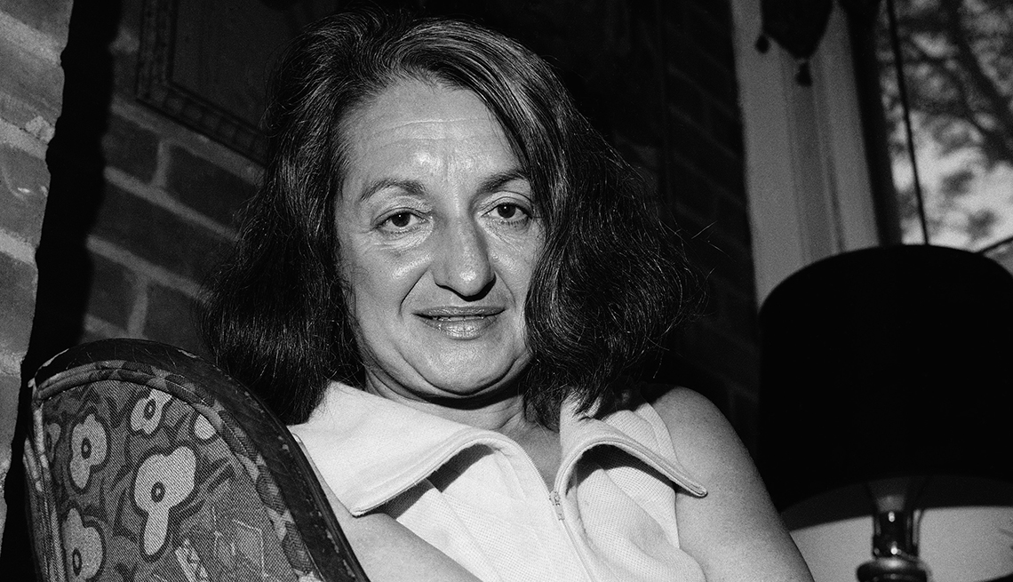 item 10 of Gallery image - betty friedan sitting in her apartment