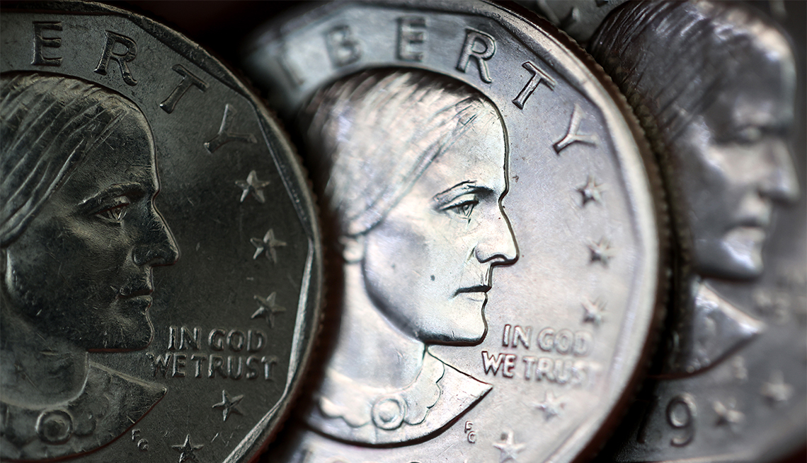 item 30 of Gallery image - Susan B. Anthony coins, This Day in History, July 2, 1979