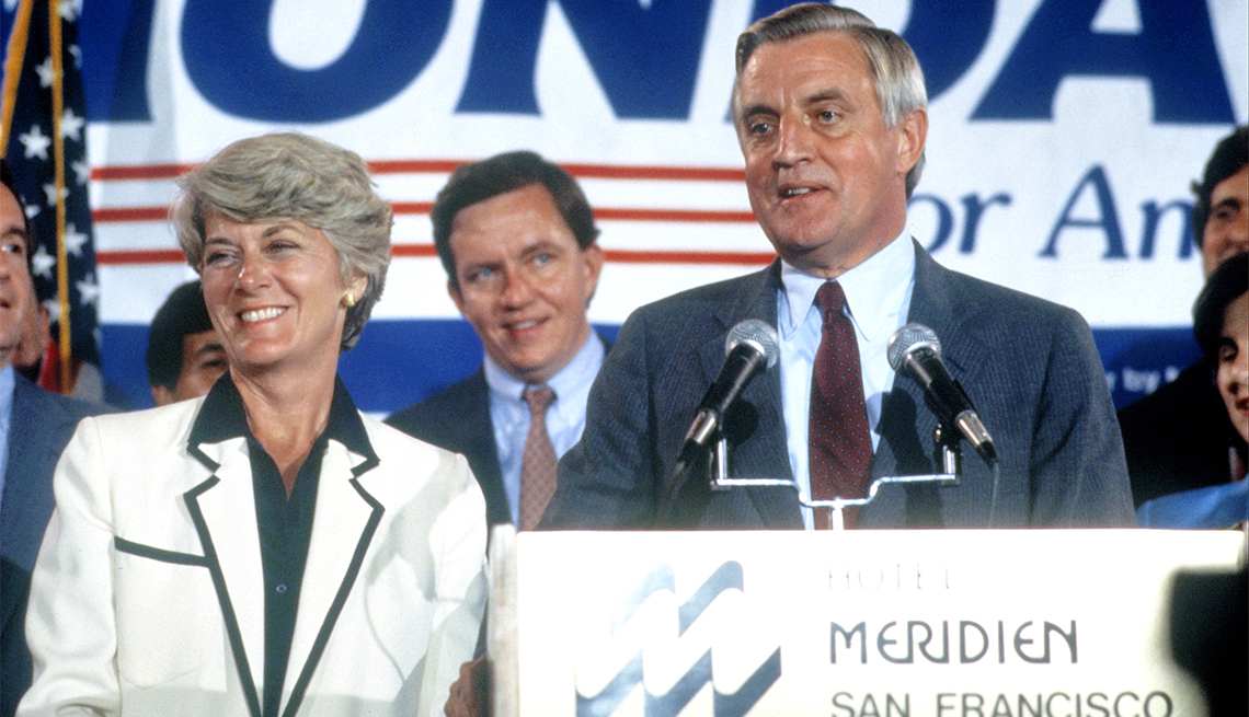 item 20 of Gallery image - Geraldine Ferraro and Walter Mondale campaign at the Democratic Convention circa 1984 in San Francisco